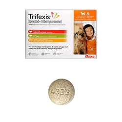 Trifexis for Dogs 10.1-20 lbs, 6 Chewable Tablets (Orange)