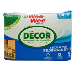 Wee Wee Decor Pads, Grass, 50 ct