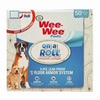 Wee Wee Pads On a Roll Dispenser, 50 ct