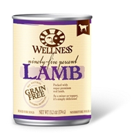 Wellness 95% Lamb Dog Food, 13.2 oz - 12 Pack