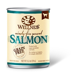 Wellness 95% Salmon Dog Food, 13.2 oz - 12 Pack