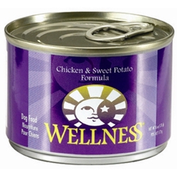 Wellness Chicken & Sweet Potato Dog Food, 6 oz - 24 Pack
