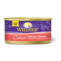 Wellness Cubed Salmon Cat Food, 3 oz - 24 Pack