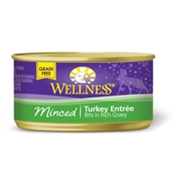 Wellness Minced Turkey Cat Food, 3 oz - 24 Pack