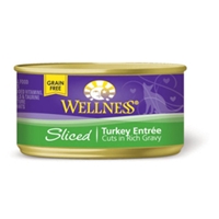 Wellness Sliced Turkey Cat Food, 3 oz - 24 Pack