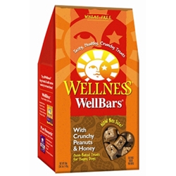 Wellness WellBars Crunchy Peanuts & Honey Dog Biscuits, 50 oz