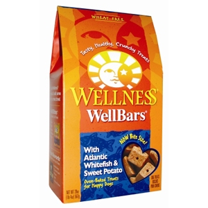 Wellness WellBars Whitefish & Sweet Potato Dog Biscuits, 20 oz