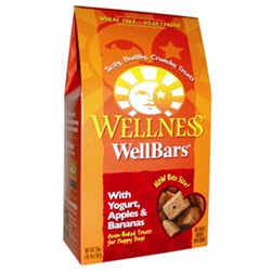 Wellness WellBars Yogurt, Apples & Bananas Dog Treats, 20 oz