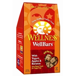 Wellness WellBars Yogurt, Apples & Bananas Dog Treats, 50 oz