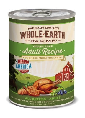 Whole Earth Farms Grain-Free Puppy Recipe Canned Dog Food, 12 oz, 12 Pack