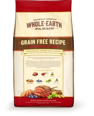 Whole Earth Grain-Free Recipe with Beef &amp; Lamb Dry Dog Food, 4 lbs