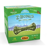Z-Bone Dental Treats Clean Apple Crisp Mini, 72 ct