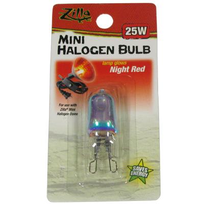 Zilla Halogen Mini Lamp Red 25W