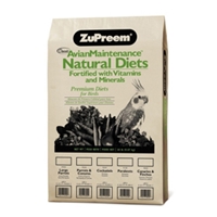 ZuPreem Avian Maintenance Natural Diets for Parrots & Conures, 20 lb